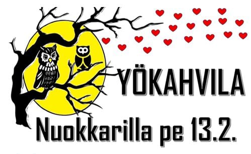 Yökah­vila Nuokka­rilla 13.2.