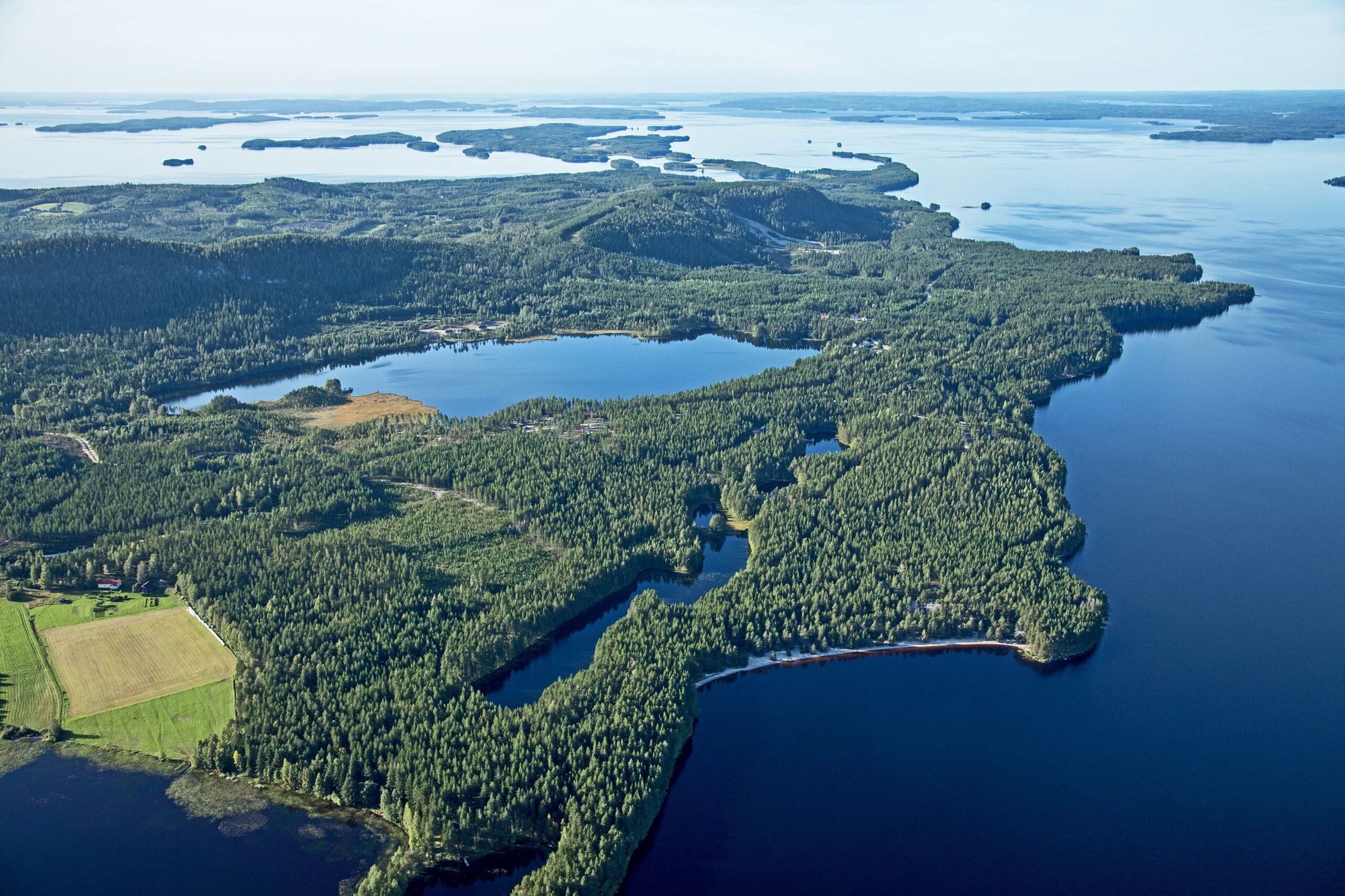 Ilmakuva Lieksan Loma-Kolin alueesta.